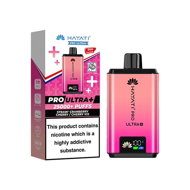 Hayati Pro Ultra Plus 25K Kit | Strawberry Cranberry Cherry/Cherry Ice