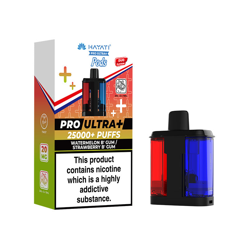 Hayati Pro Ultra Plus 25K Refill Watermelon Bubblegum / Strawberry Bubblegum