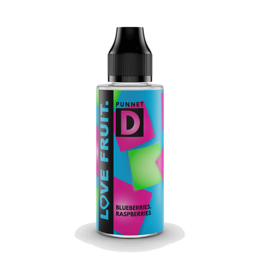 Love Fruit - Punnet D<br/>(Blueberry & Raspberry)<br/>100ml E-liquid - Smoketronics
