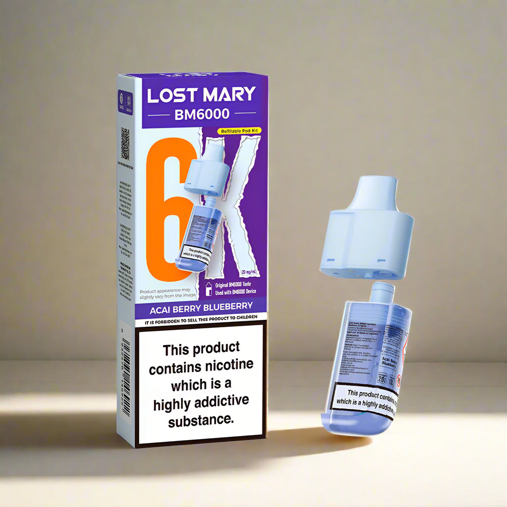 Lost Mary BM6000 Prefilled Replacement Pod Acai Berry Blueberry