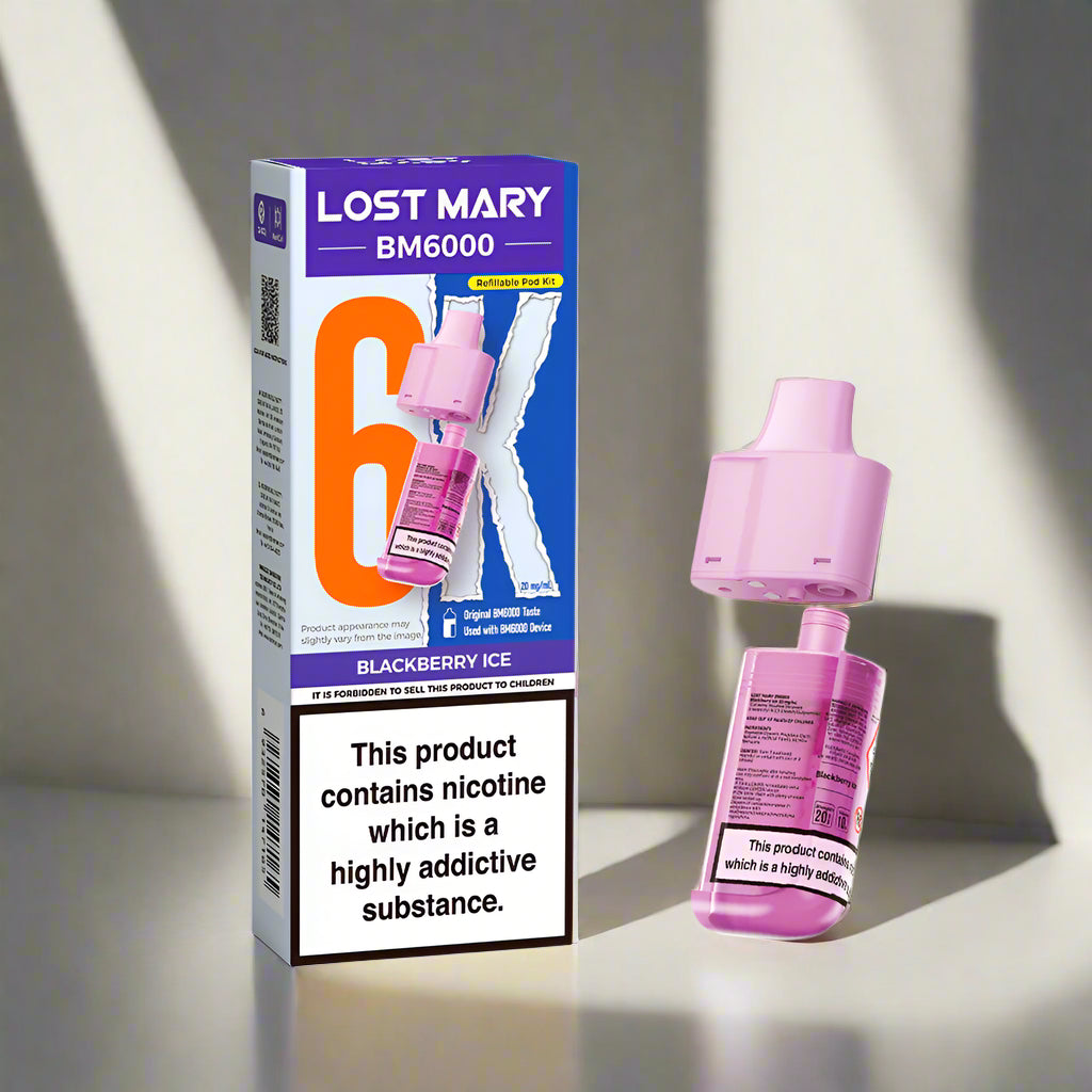 Lost Mary BM6000 Prefilled Replacement Pod Blackberry Ice