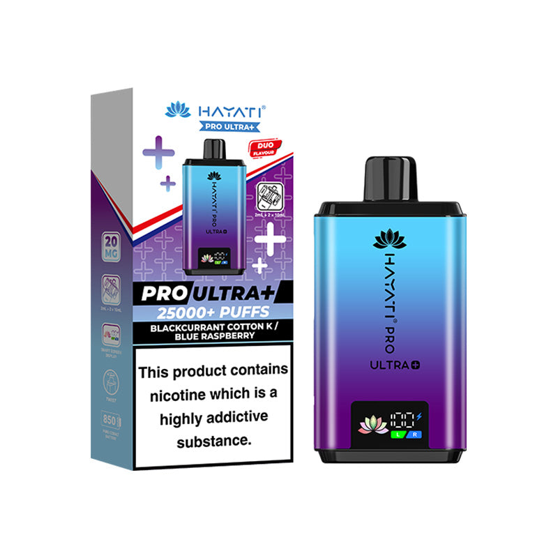 Hayati Pro Ultra Plus 25K Kit | Blackcurrant Cotton Candy / Blue Raspberry