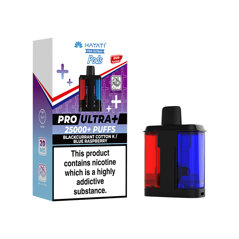Hayati Pro Ultra Plus 25K Refill | Blackcurrant Cotton Candy / Blue Raspberry