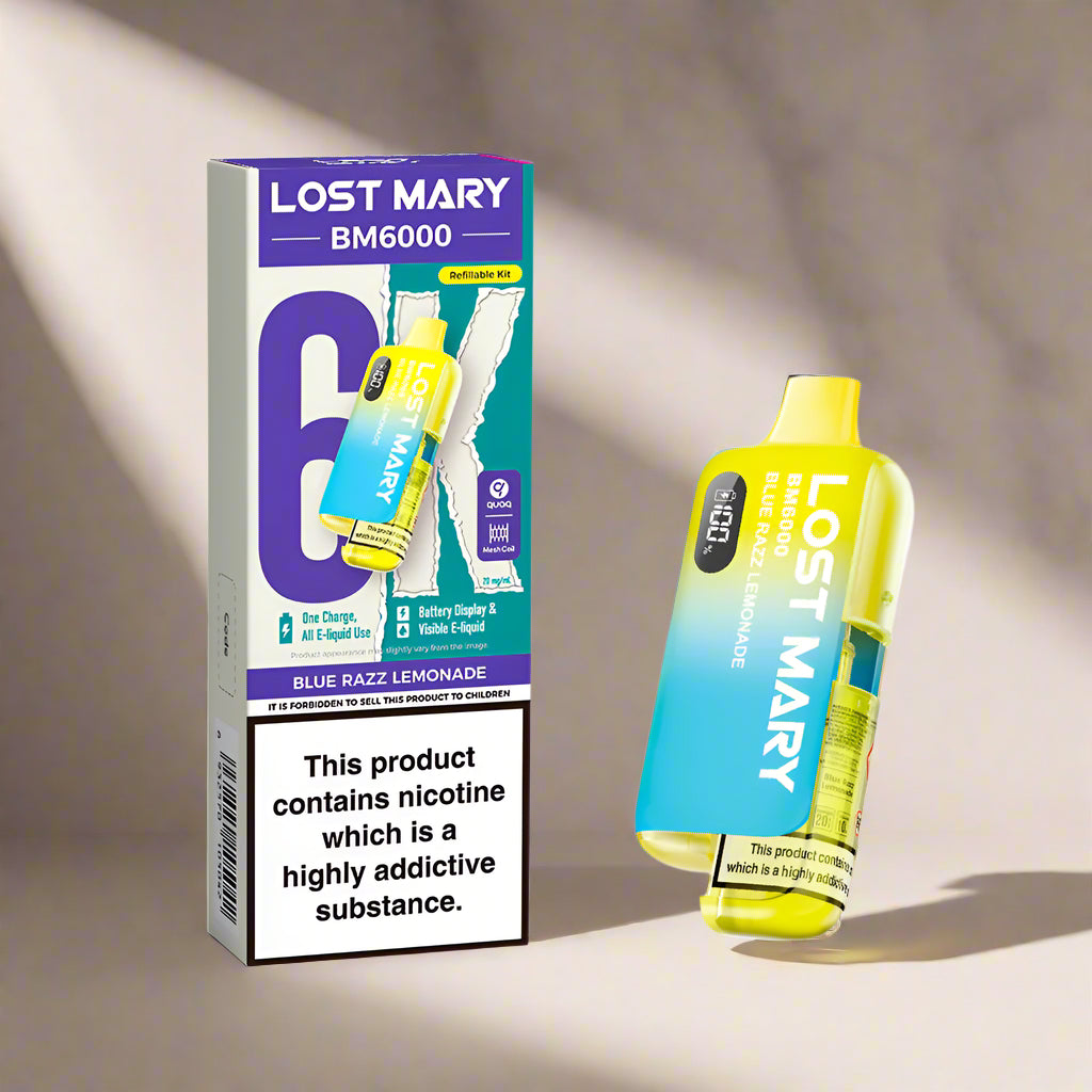 Lost Mary BM6000 Prefilled Pod Kit Blue Razz Lemonade