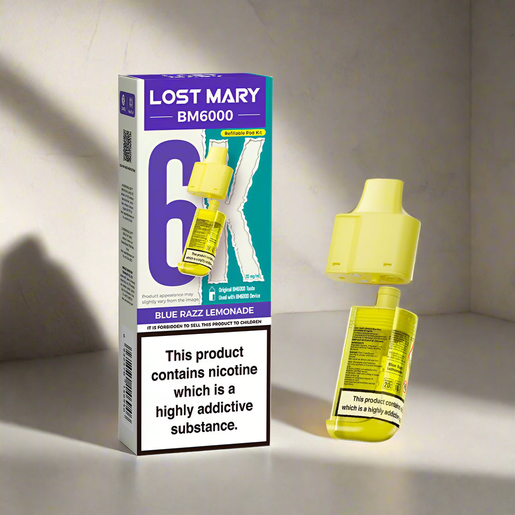 Lost Mary BM6000 Prefilled Replacement Pod Blue Razz Lemonade