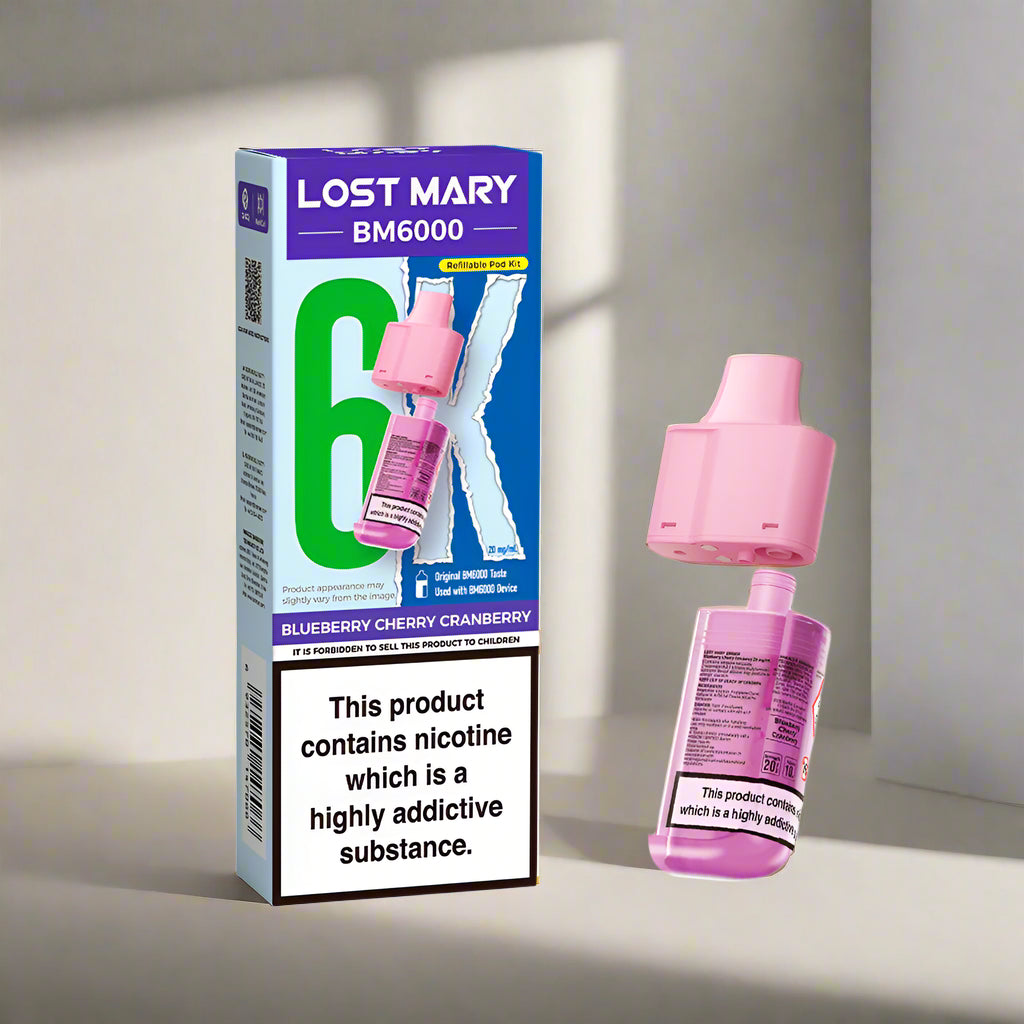 Lost Mary BM6000 Prefilled Replacement Pod Blueberry Cherry Cranberry