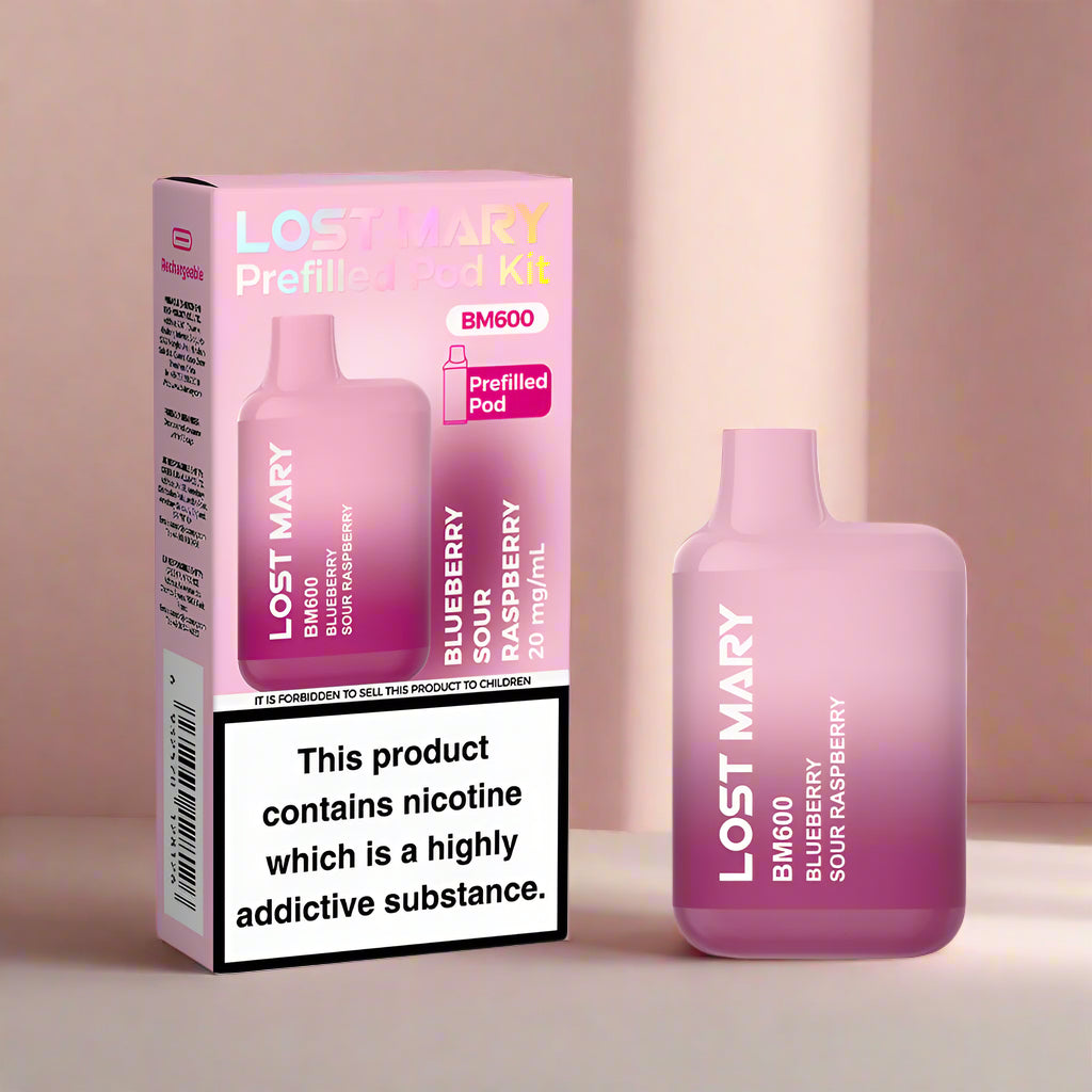 Lost Mary BM600 Prefilled Pod Kit Blueberry Sour Raspberry