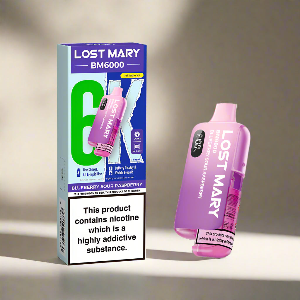 Lost Mary BM6000 Prefilled Pod Kit Blueberry Sour Raspberry