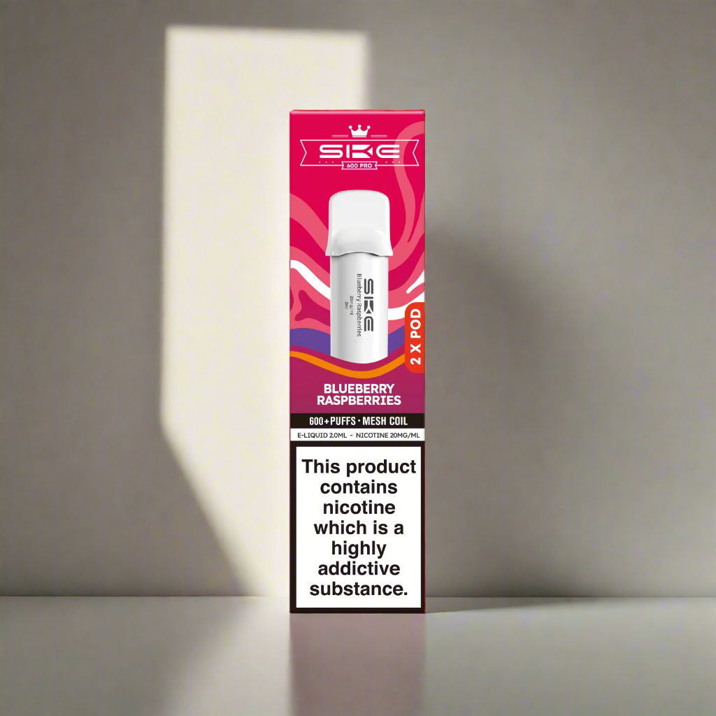 SKE 600 Pro Prefilled Replacement Pods Blueberry Raspberries