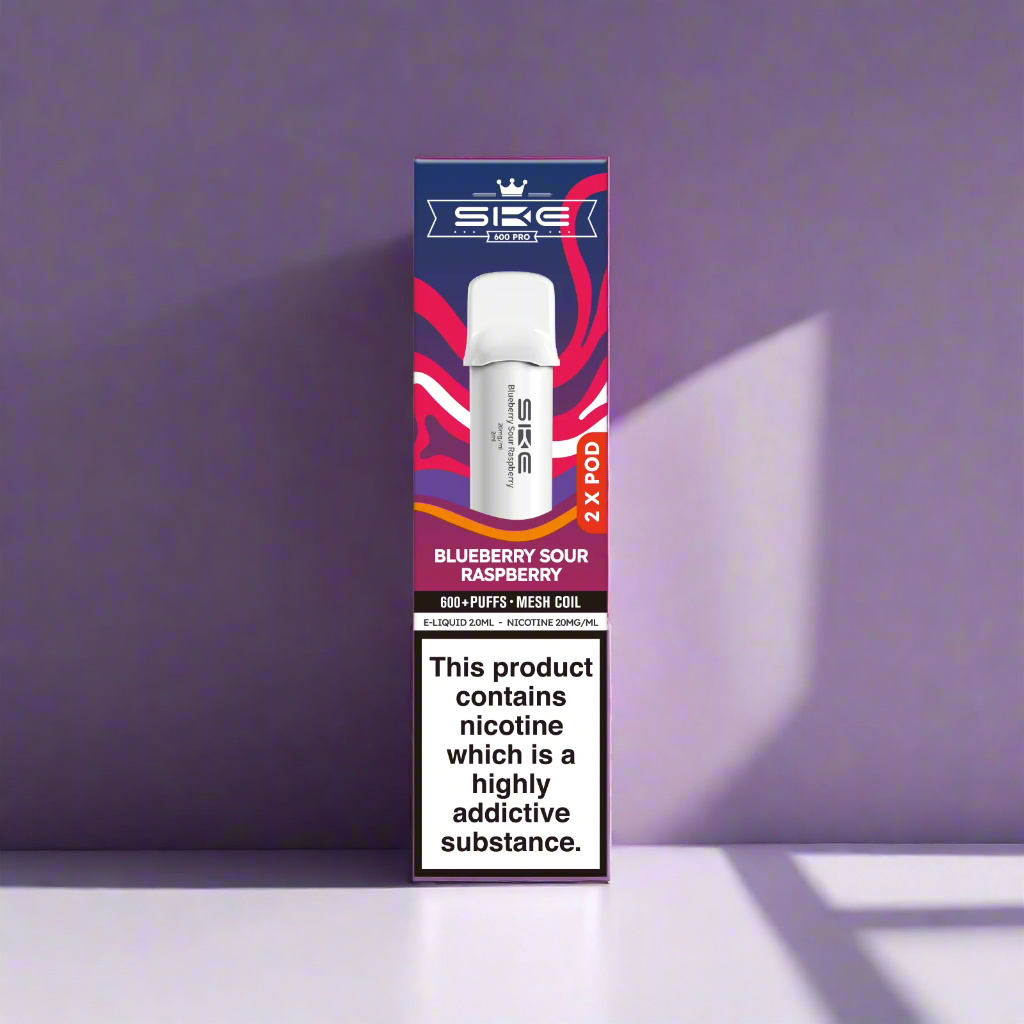 SKE 600 Pro Prefilled Replacement Pods Blueberry Sour Raspberry