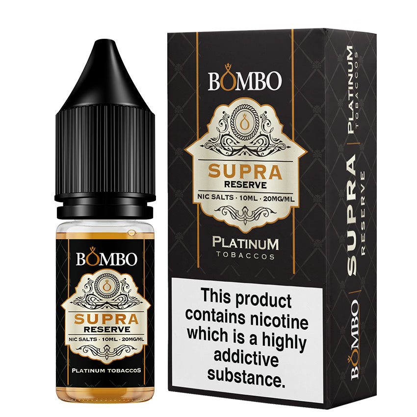 Bombo Platinum Tobaccos Supra Reserve Nic Salt 10ml 20mg