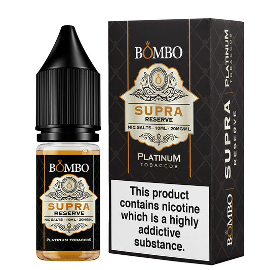 Bombo Platinum Tobaccos Supra Reserve Nic Salt 10ml 20mg