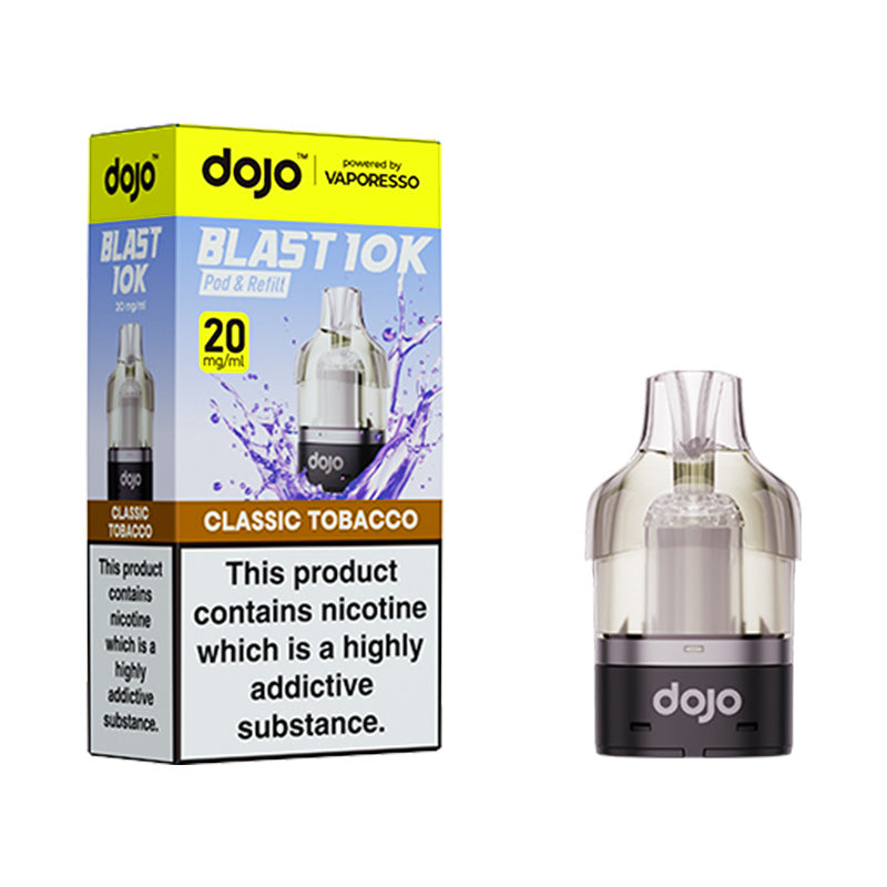 Dojo Blast 10k replacement pod Classic Tobacco