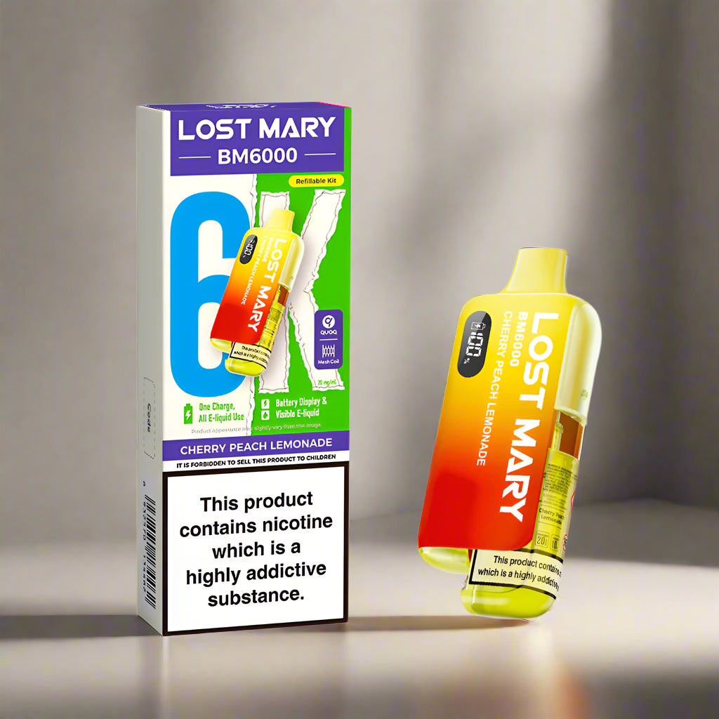 Lost Mary BM6000 Prefilled Pod Kit Cherry Peach Lemonade