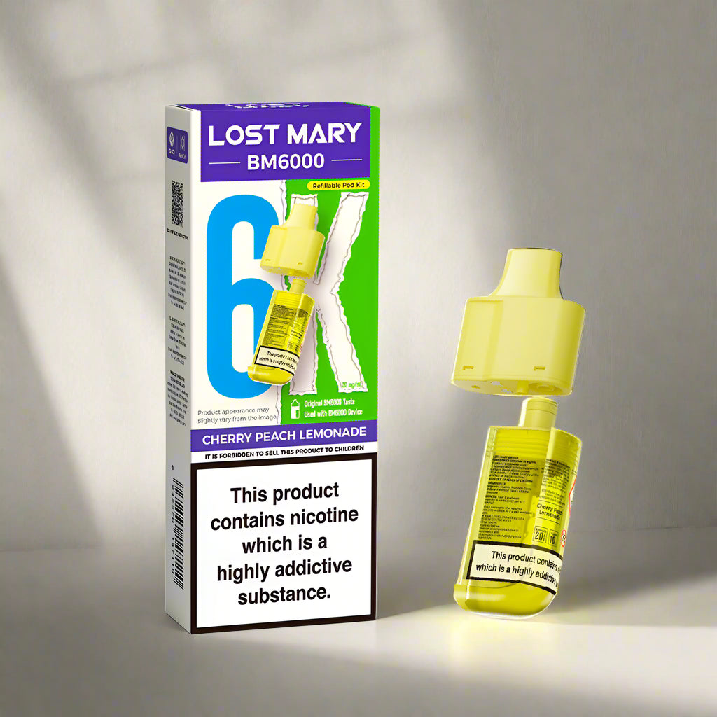 Lost Mary BM6000 Prefilled Replacement Pod Cherry Peach Lemonade