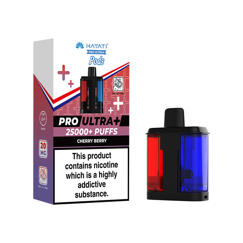 Hayati Pro Ultra Plus 25K Refill Cherry Berry | Smoketronics.co.uk