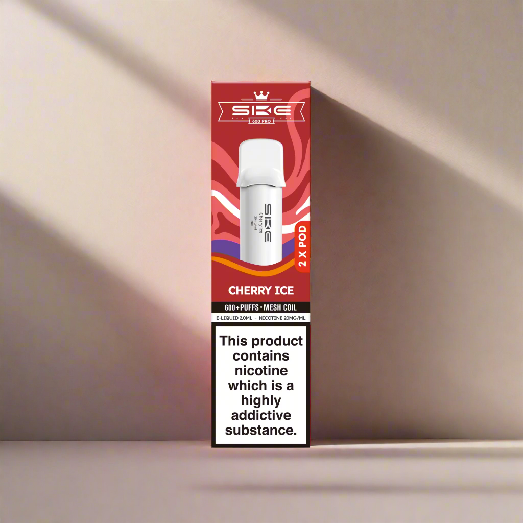 SKE 600 Pro Prefilled Replacement Pods Cherry Ice