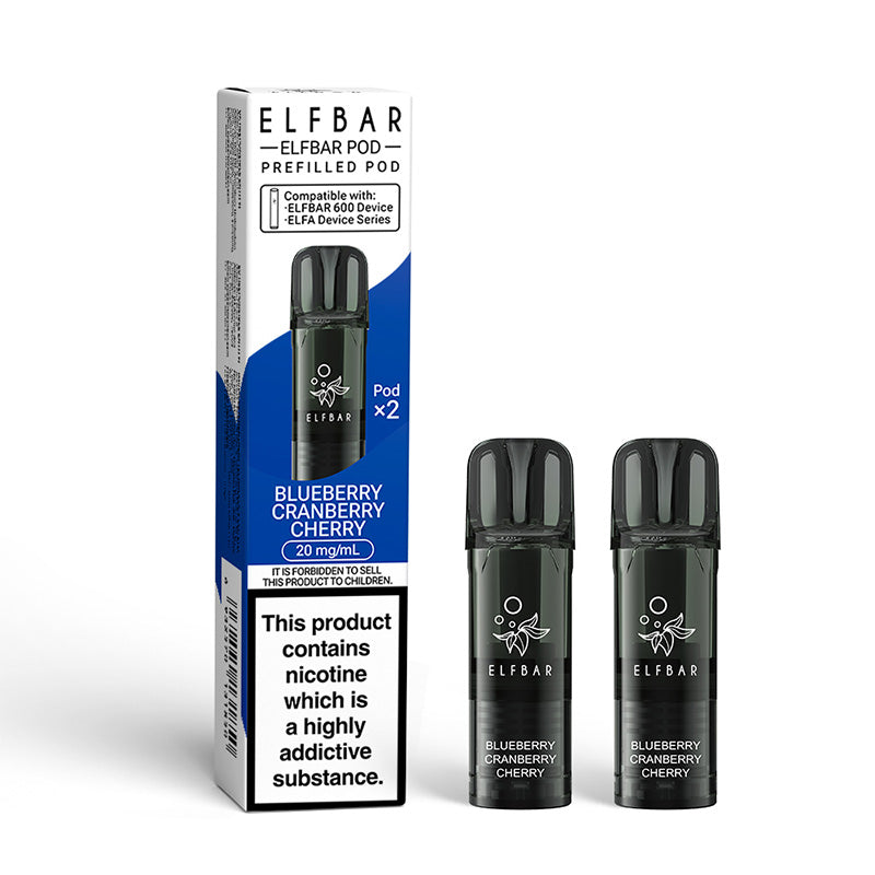 Elf Bar 600 Prefilled Pods | Blueberry Cranberry Cherry