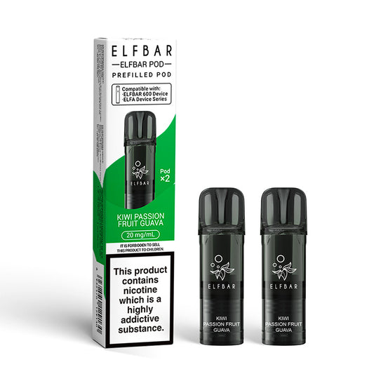 Elf Bar 600 Prefilled Pods | Kiwi Passion Fruit Guava
