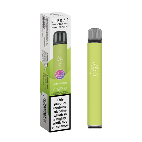 Elfbar 600 Prefilled Pod Kit | Apple Peach