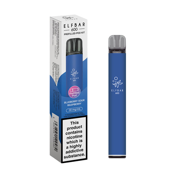 Elfbar 600 Prefilled Pod Kit | Blueberry Sour Raspberry