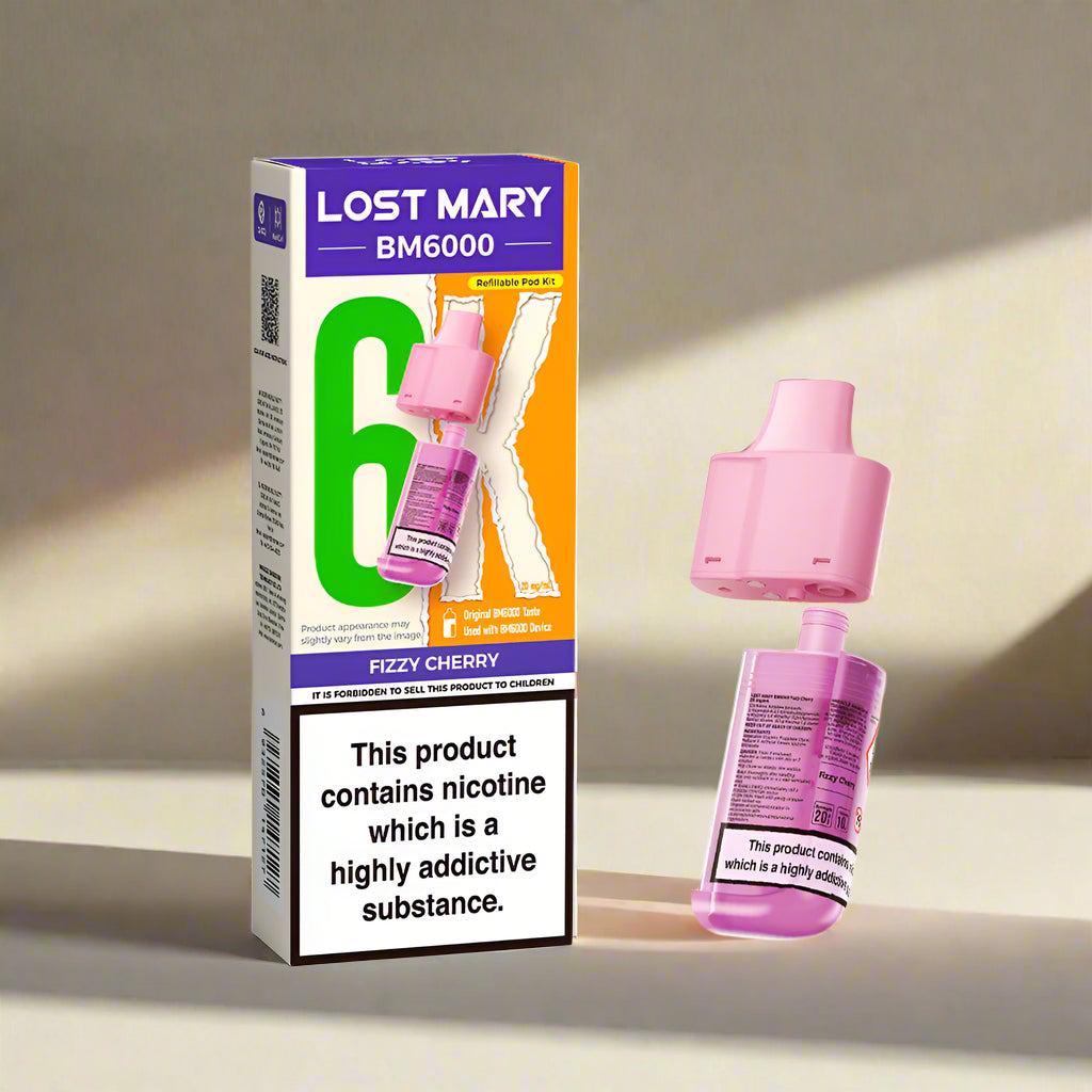 Lost Mary BM6000 Prefilled Replacement Pod Fizzy Cherry