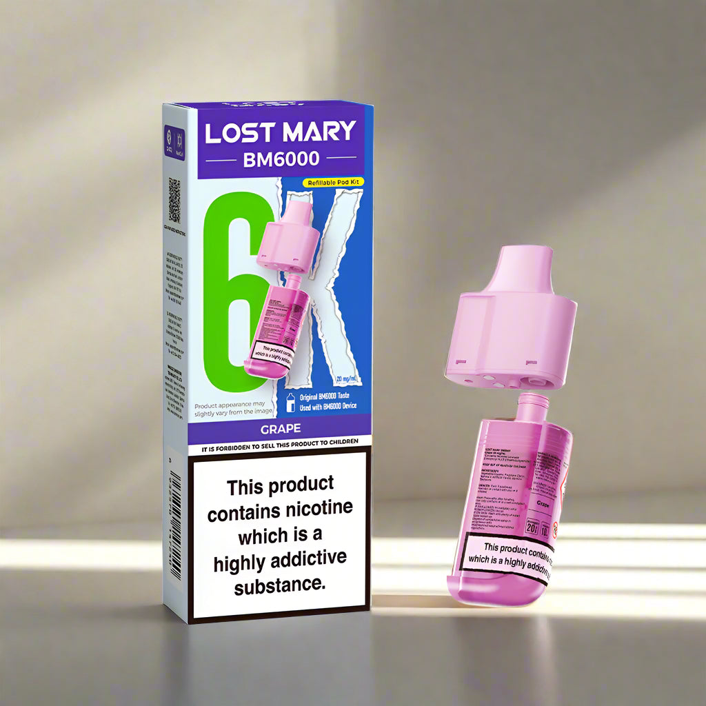 Lost Mary BM6000 Prefilled Replacement Pod Grape