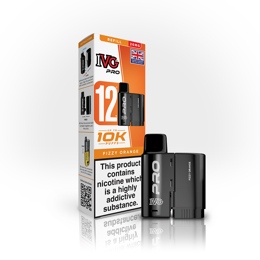 IVG Pro 12 Refills Fizzy Orange 20mg | Smoketronics