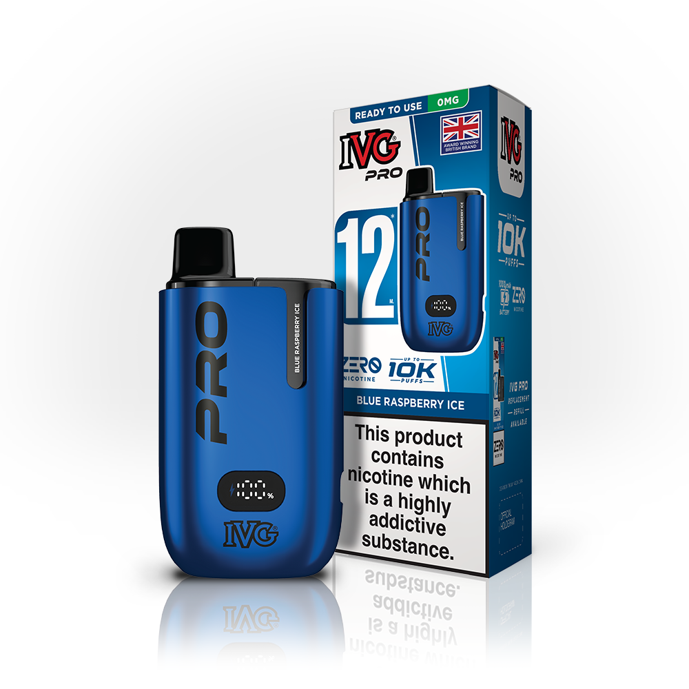 IVG Pro 12 Pod Kit Blue Raspberry Ice 00mg | Smoketronics