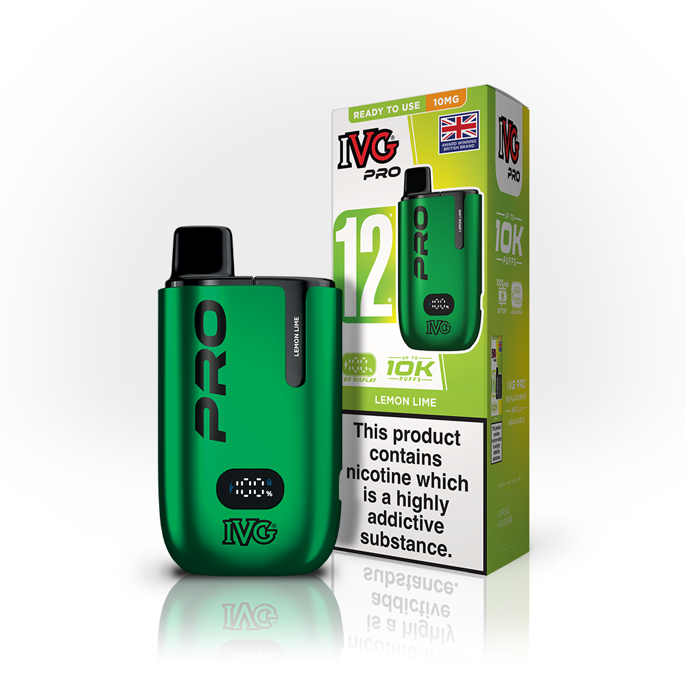 IVG Pro 12 Pod Kit Lemon Lime 10mg | Smoketronics