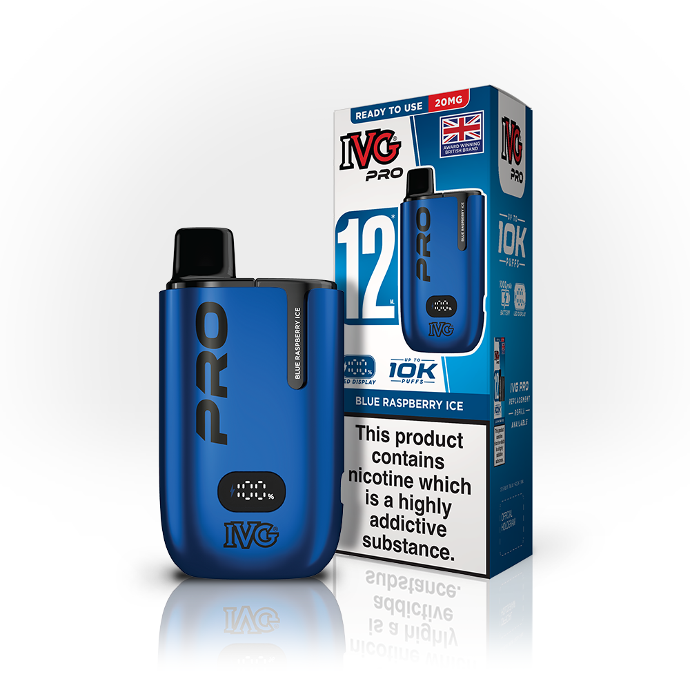 IVG Pro 12 Pod Kit Blue Raspberry Ice 20mg | Smoketronics