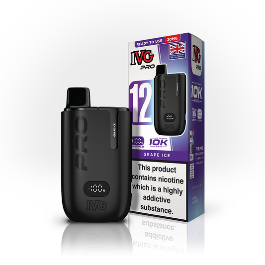 IVG Pro 12 Pod Kit Grape Ice 20mg | Smoketronics