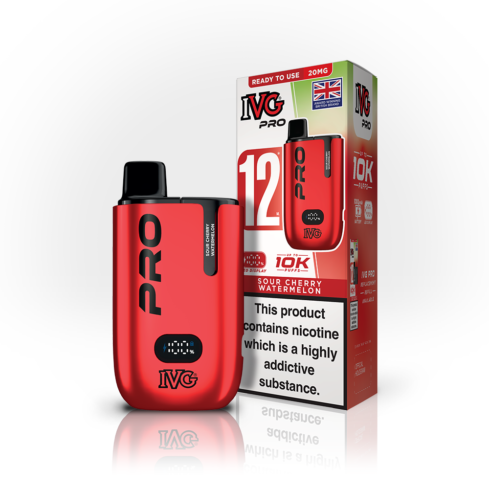 IVG Pro 12 Pod Kit Sour Cherry Watermelon 20mg | Smoketronics