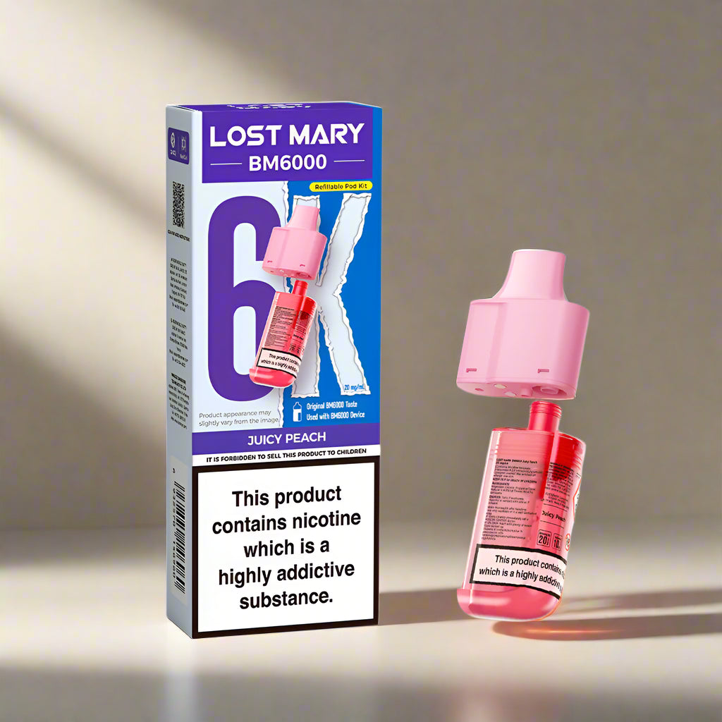 Lost Mary BM6000 Prefilled Replacement Pod Juicy Peach