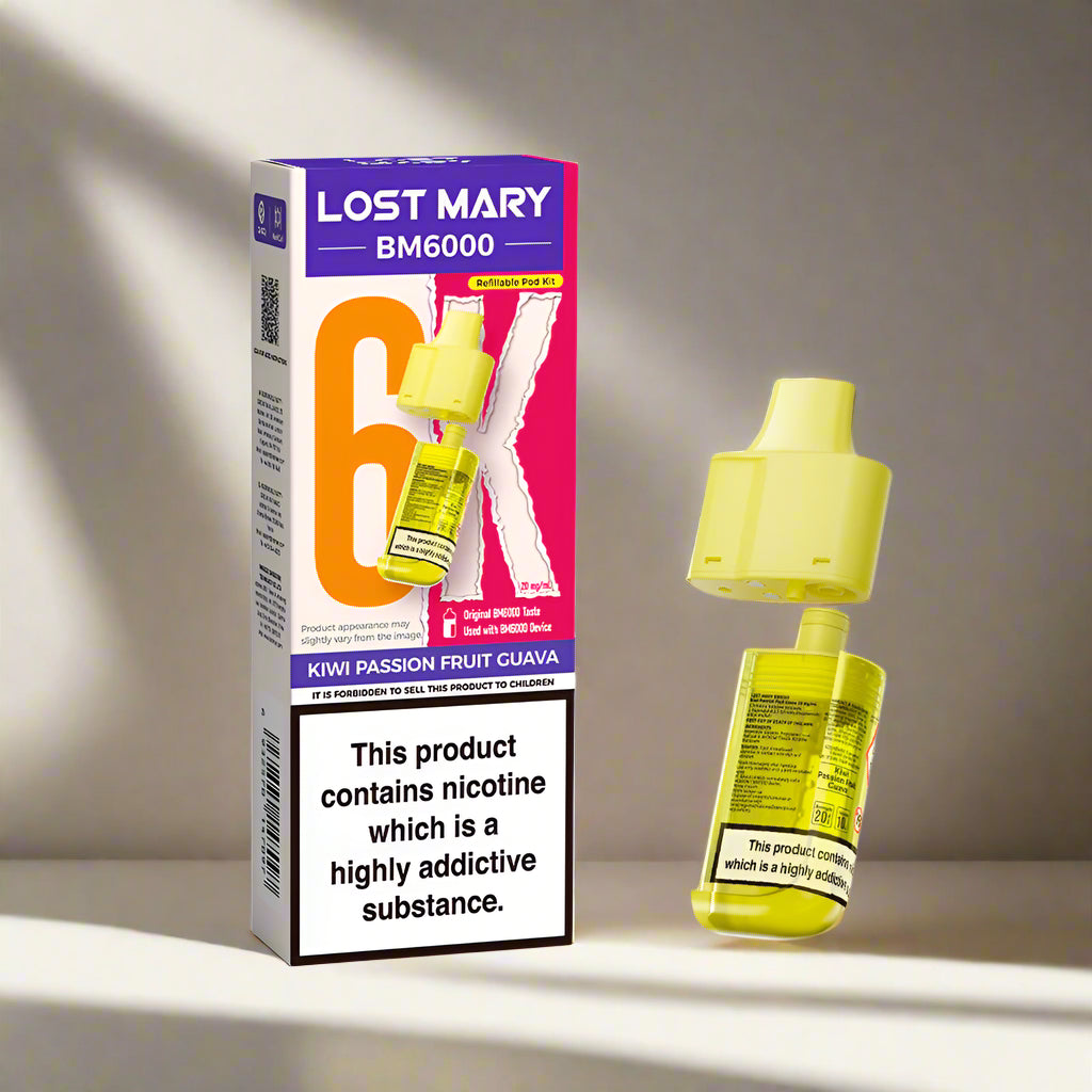 Lost Mary BM6000 Prefilled Replacement Pod Kiwi Passion Fruit Guava