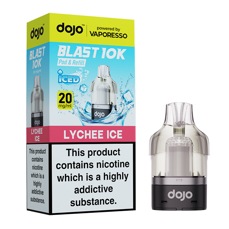 Dojo Blast 10k replacement pod Lychee Ice