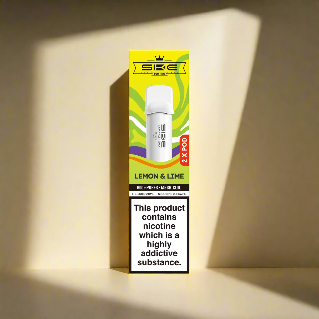 SKE 600 Pro Prefilled Replacement Pods Lemon & Lime