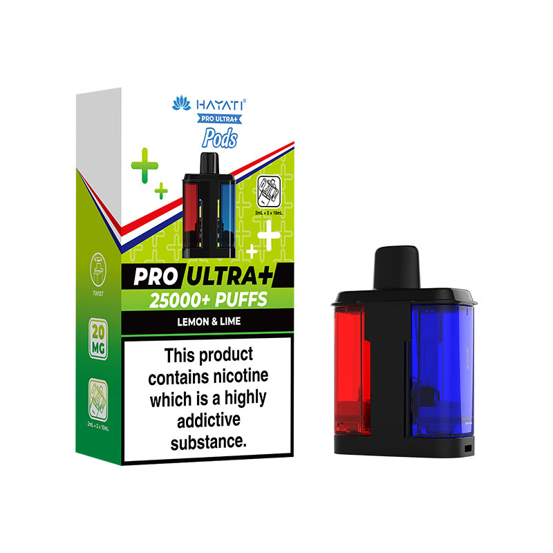 Hayati Pro Ultra Plus 25K Refill Lemon & Lime | Smoketronics.co.uk
