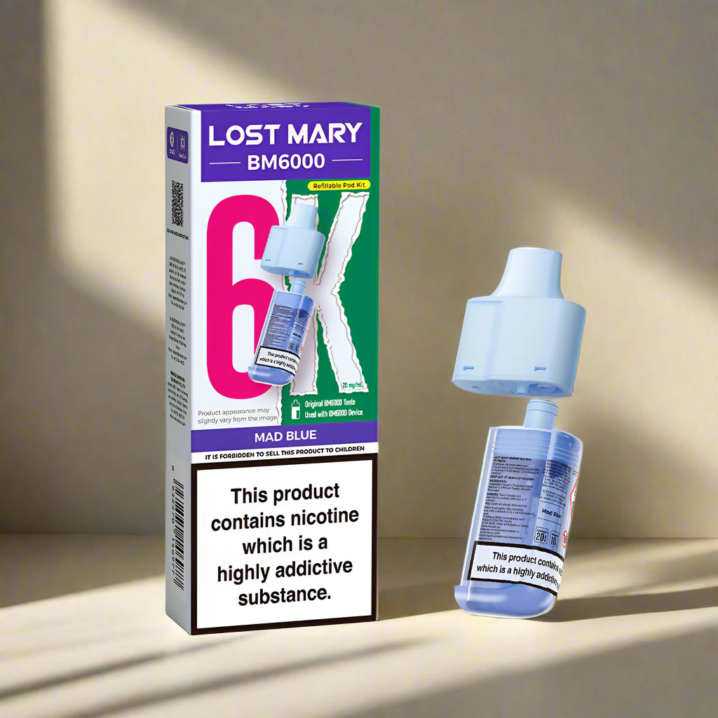 Lost Mary BM6000 Prefilled Replacement Pod Mad Blue