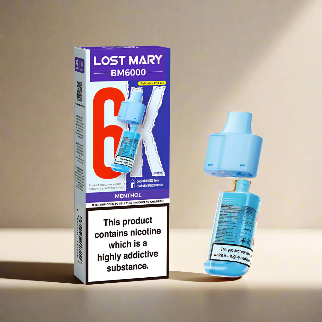 Lost Mary BM6000 Prefilled Replacement Pod Menthol