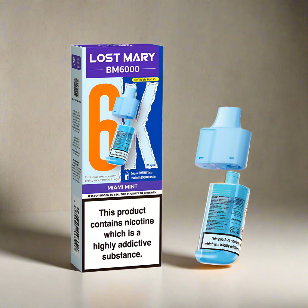 Lost Mary BM6000 Prefilled Replacement Pod Miami Mint