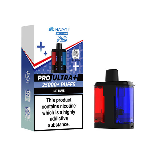 Hayati Pro Ultra Plus 25K Refill Mr Blue | Smoketronics.co.uk