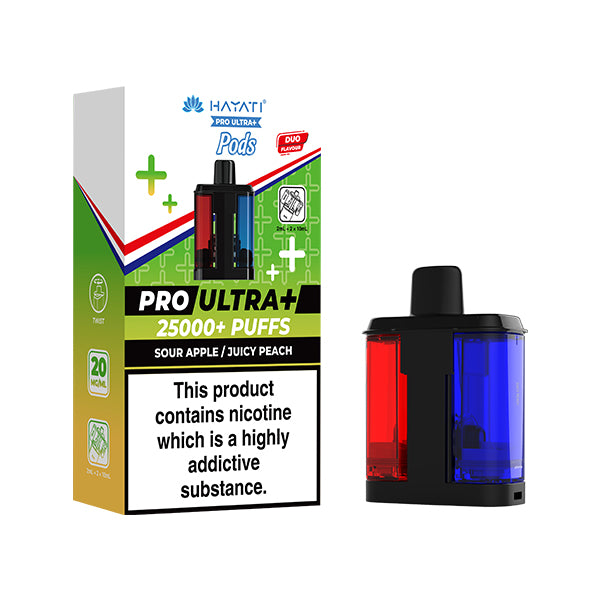 Hayati Pro Ultra Plus 25K Refill Sour Apple / Juicy Peach