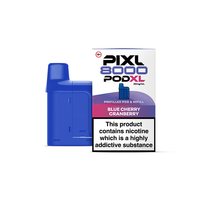 PIXL 8000 Replacement Pods Blue Cherry Cranberry