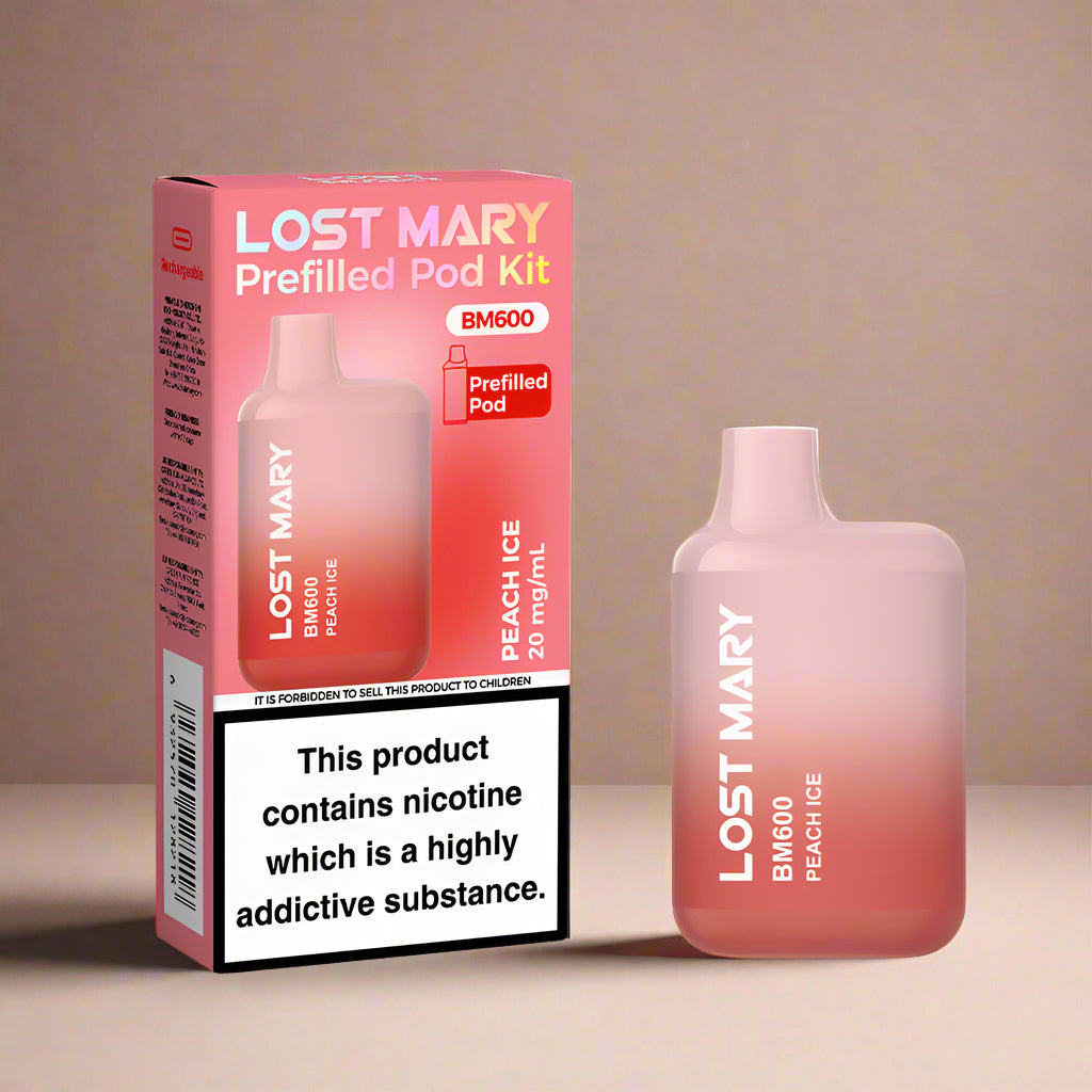 Lost Mary BM600 Prefilled Pod Kit Peach Ice