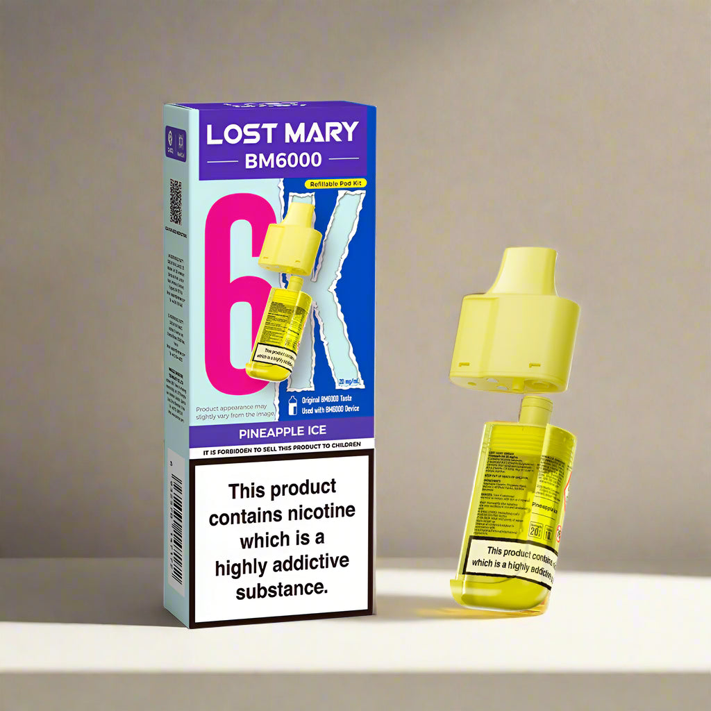 Lost Mary BM6000 Prefilled Replacement Pod Pineapple Ice