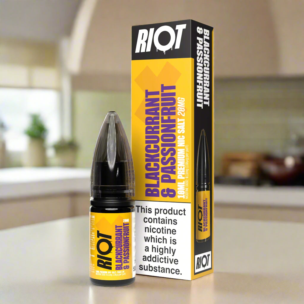 Riot X 10ml Nic Salts Blackcurrant & Passionfruit