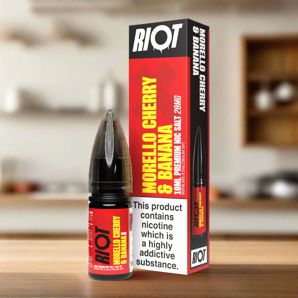 Riot X 10ml Nic Salts Morello Cherry & Banana