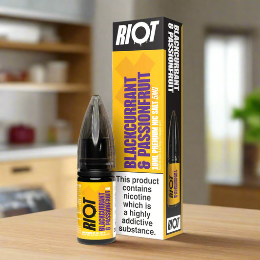 Riot X 10ml Nic Salts Blackcurrant & Passionfruit