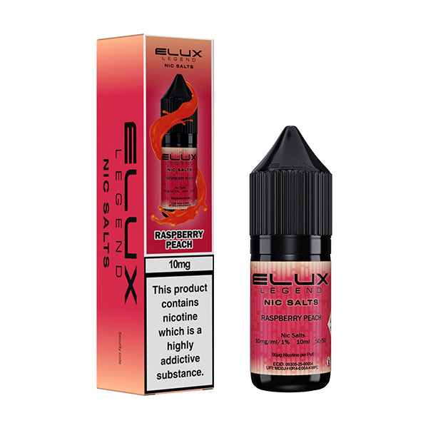 Elux Legend Raspberry Peach Nic Salt 10mg Smoketronics